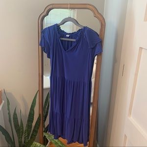 Blue flowy dress